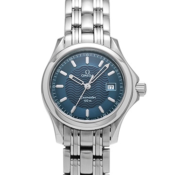 オメガ シーマスター 120 2571.80 ブルー レディース 時計 【中古】【wristwatch】