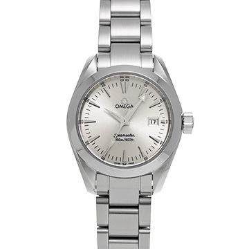 オメガ シーマスター アクアテラ クォーツ 2577.30 シルバー レディース 時計 【中古】【wristwatch】