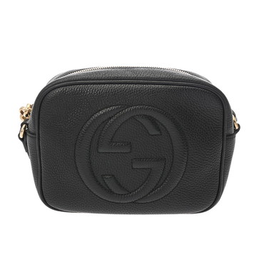 グッチ ソーホー スモール ディスコバッグ ブラック 308364 レザー レディース バッグ 【中古】【bag】