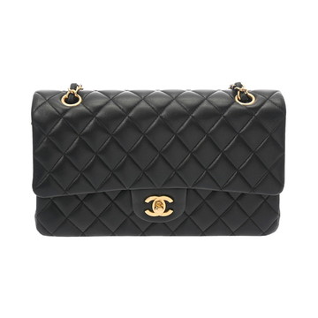 シャネル マトラッセ 11.12 クラシック ハンドバッグ  25cm ブラック A01112 ラムスキン レディース バッグ 【中古】【bag】
