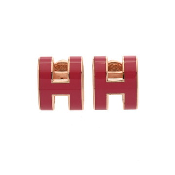 エルメス ポップアッシュ ミニ ピンク/ゴールド金具 エナメル レディース ジュエリー 【中古】【jewelry】