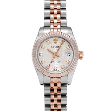 ロレックス デイトジャスト 179171G シルバーコンピュータ/ダイヤモンド レディース 時計 【中古】【wristwatch】