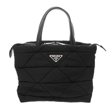 プラダ ミニ パデッド トートバッグ Re-Nylon ブラック ナイロン レディース バッグ 【中古】【bag】