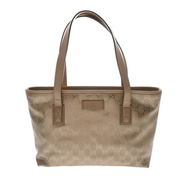 グッチ GGインプリメ ハンドバッグ ゴールド 211138 002123 PVC/レザー レディース バッグ 【中古】【bag】