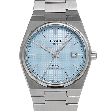 ティソ PRX パワーマティック 80 T137.407.11.351.00 アイスブルー メンズ 時計 【中古】【wristwatch】