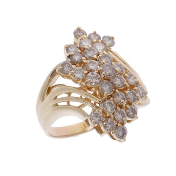 ノーブランド ブラウンダイヤ リング ゴールド K18イエローゴールド YG レディース ジュエリー 【中古】【jewelry】