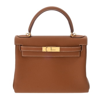エルメス ケリー 28 内縫い 2WAY ゴールド トゴ レディース バッグ 【中古】【bag】