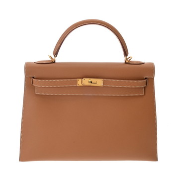 エルメス ケリー 32 外縫い 2WAY ナチュラル クシュベル レディース バッグ 【中古】【bag】