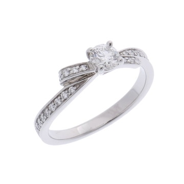 シャネル リュバンドゥ リング #48 シルバー J10610 Pt950プラチナ レディース ジュエリー 【中古】【jewelry】