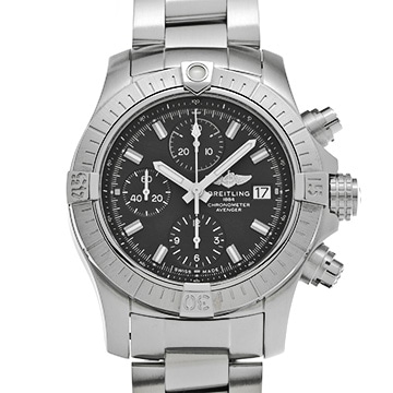 ブライトリング アベンジャー クロノグラフ 43 A13385101B1A1 ブラック メンズ 時計 【中古】【wristwatch】