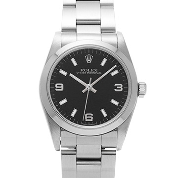 ロレックス オイスターパーペチュアル 67480 ブラック ユニセックス 時計 【中古】【wristwatch】