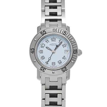 エルメス クリッパー ダイバー CL5.210 ホワイト レディース 時計 【中古】【wristwatch】