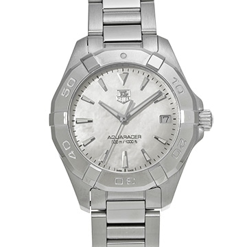 タグ ホイヤー アクアレーサー WAY1312.BA0915 ホワイトシェル レディース 時計 【中古】【wristwatch】