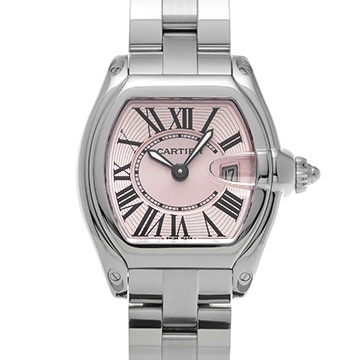 カルティエ ロードスター SM W62017V3 ピンク レディース 時計 【中古】【wristwatch】
