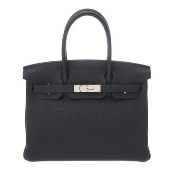 エルメス バーキン 30 ブルーニュイ トゴ レディース バッグ 【中古】【bag】
