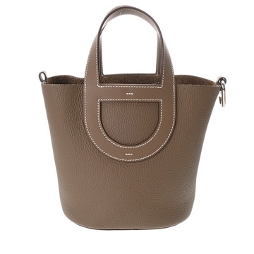 エルメス インザループ 18 エトゥープ トリヨンクレマンス/ヴォースイフト レディース バッグ 【中古】【bag】