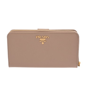 プラダ 財布 ベージュ 1ML348 レザー レディース 財布 【中古】【purse】