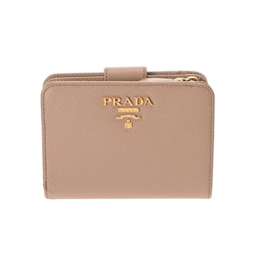 プラダ 財布 ベージュ 1ML018 サフィアーノレザー レディース 財布 【中古】【purse】