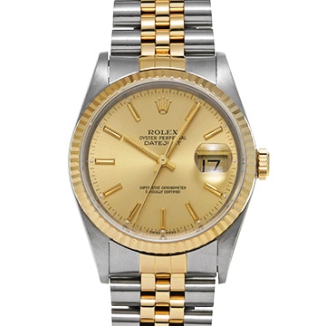 ロレックス デイトジャスト 16233 シャンパン メンズ 時計 【中古】【wristwatch】