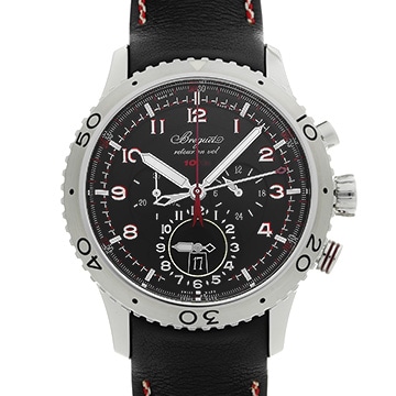 ブレゲ タイプXXII 3880ST/H2/3XV ブラック メンズ 時計 【中古】【wristwatch】