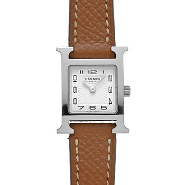 エルメス Hウォッチ ミニ HH1.110 ホワイト レディース 時計 【中古】【wristwatch】