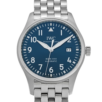 IWC マークXVIII マーク18　プティ・プランス IW327014 ブルー メンズ 時計 【中古】【wristwatch】
