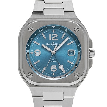 ベル＆ロス BR 05 GMT スカイブルー BR05G-PB-ST/SST ブルー メンズ 時計 【中古】【wristwatch】