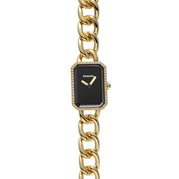 シャネル プルミエール H3258 ブラック レディース 時計 【中古】【wristwatch】
