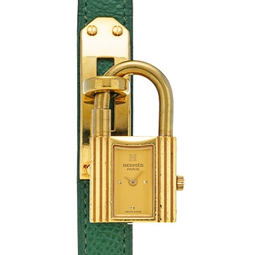 エルメス ケリーウォッチ KE1.210 シャンパン レディース 時計 【中古】【wristwatch】