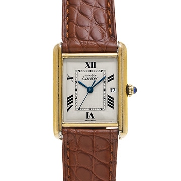 カルティエ マストタンク LM W1013754 アイボリー ユニセックス 時計 【中古】【wristwatch】