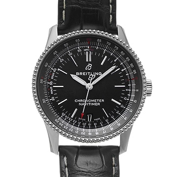 ブライトリング ナビタイマー オートマチック 38 A17325241B1P1 ブラック メンズ 時計 【中古】【wristwatch】