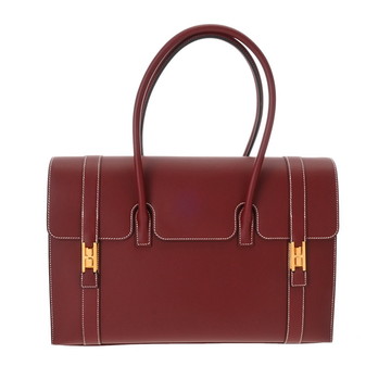 エルメス ドラッグ 37 ルージュアッシュ ヴォーシャモニー ユニセックス バッグ 【中古】【bag】