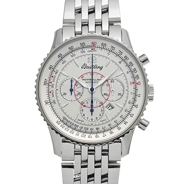 ブライトリング モンブリラン A4137012/BE22 シルバー メンズ 時計 【中古】【wristwatch】