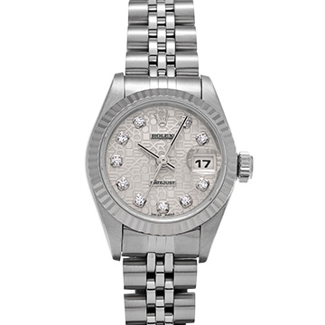 ロレックス デイトジャスト 69174G シルバーコンピュータ/ダイヤモンド レディース 時計 【中古】【wristwatch】