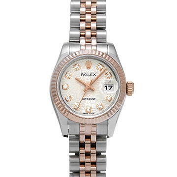 ロレックス デイトジャスト 179171G シルバーコンピュータ/ダイヤモンド レディース 時計 【中古】【wristwatch】