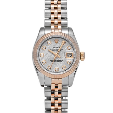 ロレックス デイトジャスト 179171G メテオライト/ダイヤモンド レディース 時計 【中古】【wristwatch】