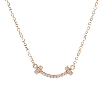 ティファニー Tスマイル ネックレス ミニ ゴールド K18イエローゴールド YG レディース ジュエリー 【中古】【jewelry】