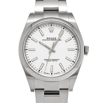 ロレックス オイスターパーペチュアル 39 114300 シルバー メンズ 時計 【中古】【wristwatch】