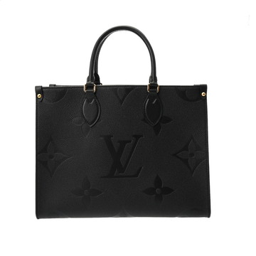 ルイ ヴィトン モノグラムアンプラント オンザゴー MM ノワール M45595 レザー ユニセックス バッグ 【中古】【bag】