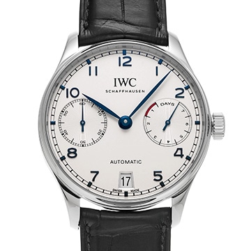 IWC ポルトギーゼ オートマティック 7デイズ IW500705 シルバー メンズ 時計 【中古】【wristwatch】