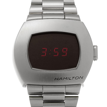 ハミルトン アメリカンクラシック PSR デジタルクォーツ H52414130 ブラック メンズ 時計 【中古】【wristwatch】
