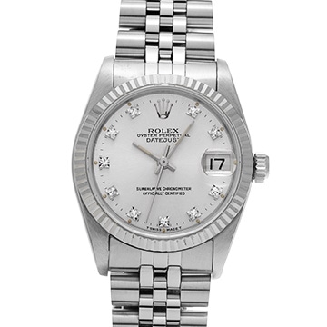 ロレックス デイトジャスト 68274G シルバー/ダイヤモンド ユニセックス 時計 【中古】【wristwatch】