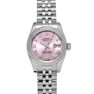 ロレックス デイトジャスト 179174 ピンク レディース 時計 【中古】【wristwatch】