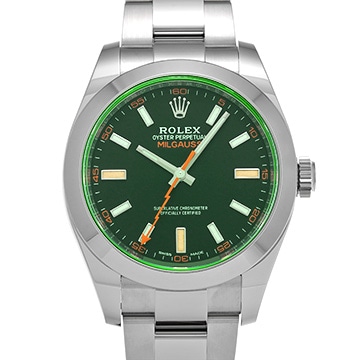 ロレックス ミルガウス 116400GV インテンスブラック メンズ 時計 【中古】【wristwatch】