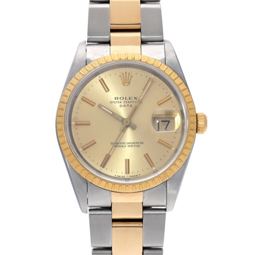 ロレックス オイスターパーペチュアル デイト 15223 シャンパン メンズ 時計 【中古】【wristwatch】