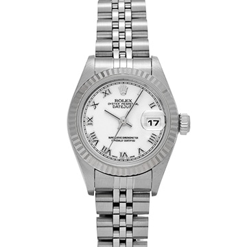 ロレックス デイトジャスト 79174 ホワイト レディース 時計 【中古】【wristwatch】