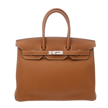 エルメス バーキン 35 ゴールド トゴ ユニセックス バッグ 【中古】【bag】