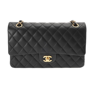 シャネル マトラッセ 11.12 クラシックハンドバッグ 25cm ブラック A01112 ラムスキン レディース バッグ 【中古】【bag】