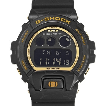 カシオ G-SHOCK A BATHING APE 30周年記念モデル GM-6900BAPE-1 ブラック メンズ 時計 【中古】【wristwatch】