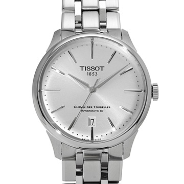 ティソ シュマン・デ・トゥレル パワーマティック80 39MM T139.807.11.031.00 シルバー メンズ 時計 【中古】【wristwatch】
